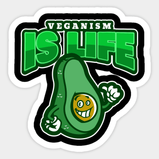 Veganism Is Life Sticker